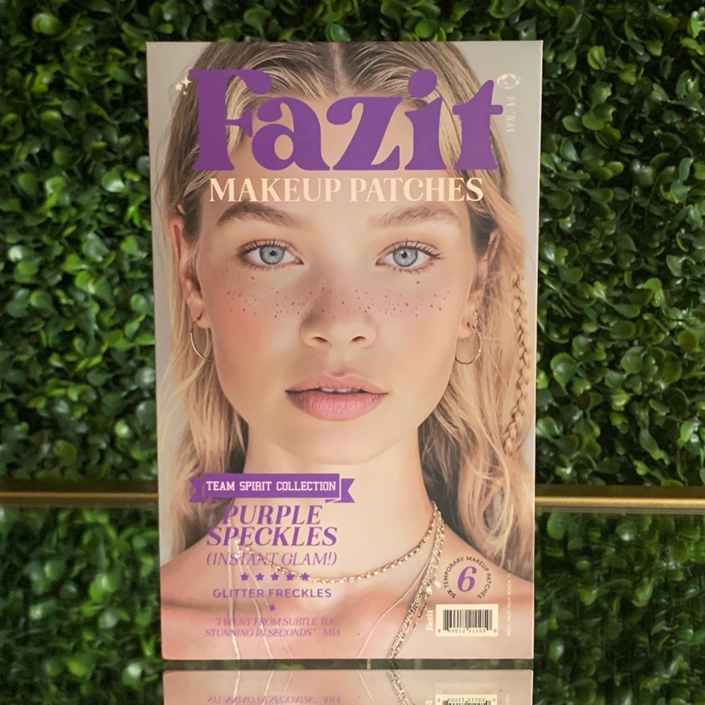 Fazit Purple Speckles Glitter Freckles Makeup Patches | Team Spirit Collection